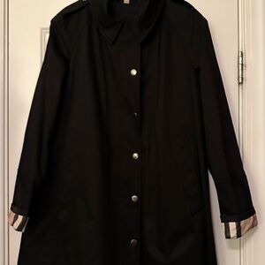 Burberry Black Trench flared coat